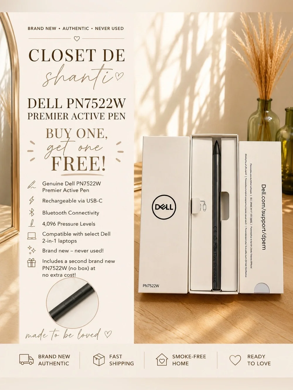 🔥 NEW Dell PN7522W Premier Active Pen | BUY ONE, GET ONE FREE!